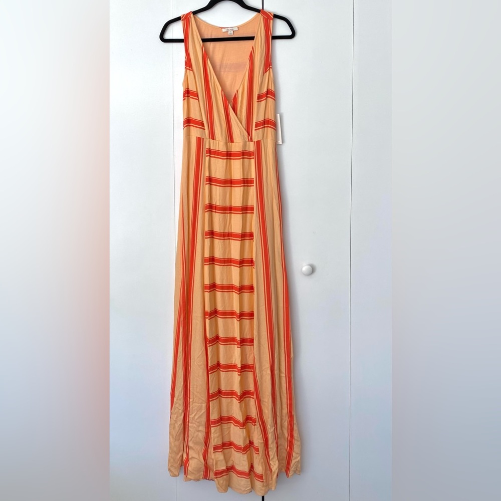 Brand new Ella Moss sleeveless maxi orange slim dress